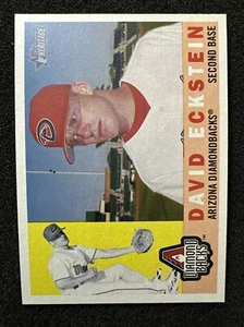 DAVID ECKSTEIN #106 2009 Topps Heritage Arizona Diamondbacks - Imagen 1 de 2