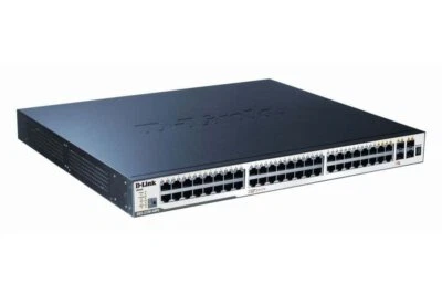 xStack Managed 48-Port Gigabit Stackable L2 PoE+ Switch, 4 Combo SFP, 40-Gigabit - Image 1 of 2