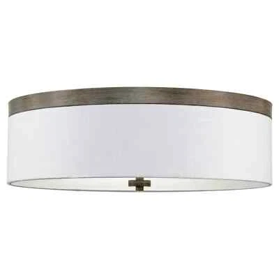 Kira Home Walker 20" Grande Mediados de Siglo Moderno 3 Luces Montaje Al Ras Luz de Techo, Foto 1 de 4