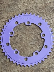 NOS Aluminum Purple PRO NECK 43T CHAINRING Old School BMX Sprocket USA Made Tuf - Picture 1 of 5