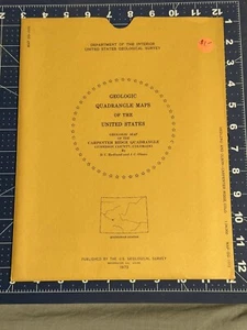USGS Geologische Karte des Carpenter Ridge Quadrangle (1973) - Bild 1 von 1