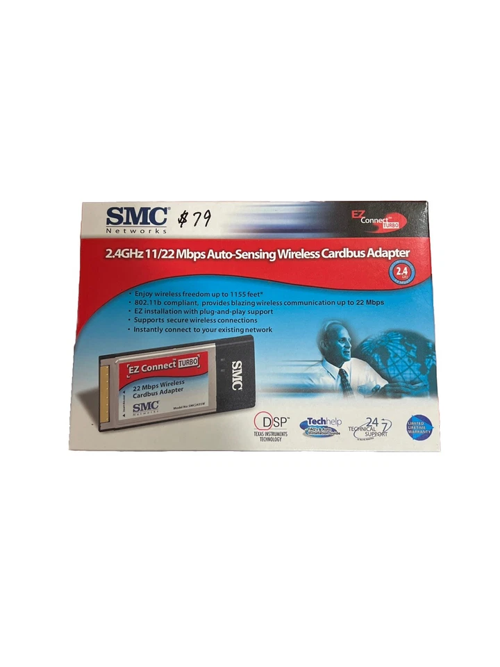 SMC Network Wireless Cardbus Adapter **SALE** - Image 1 of 1