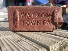 Vintage Reclaimed Brick Watson Town Pennsylvania Antique Handmade