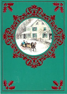 CURRIER & IVES BOXED CHRISTMAS CARDS 16 COUNT MADE IN USA MODEL CD700603 - Picture 1 of 2