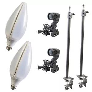 2pcs Messe LED Leuchte mit Schreibtischklemme für Ausstellung Kongress Messe Display - Bild 1 von 6
