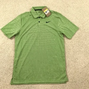 Nike Tour Dri-FIT ADV Golf Polo Mens Small FD5731 474 Geometric Green - Picture 1 of 7