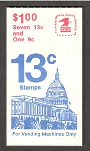 US Booklet # BK132 , Capitol Dome / Flag , VF OG NH - I Combine S/H - Picture 1 of 1