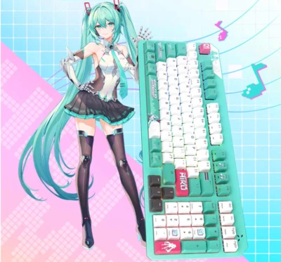 ASUS TX  Wired  Gaming TX98 Mechanical Keyboard Hatsune Miku collaboration - Image 1 of 4