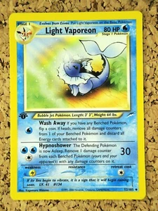 💦1. Edition Light Vaporeon💦 | First Vintage Pokémon | Neo Destiny 52/105 | 📈 - Bild 1 von 7