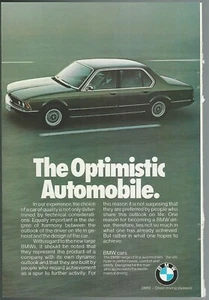 1978 BMW advertisement, BMW large sedan, European advert - Imagen 1 de 3