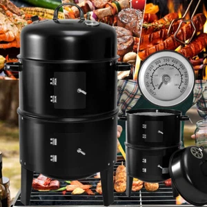 Holzkohlegrill Kugelgrill Standgrill mit Deckel BBQ Grill Campingg Picknickgrill - Bild 1 von 12