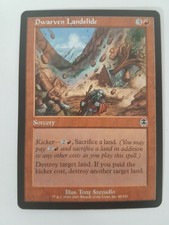 Dwarven Landslide Magic the Gathering MTG Apocalypse Red Common