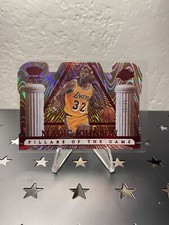 2022-23 Crown Royale Magic Johnson Red /49 Pillars of the Game #14 Lakers HOF