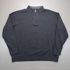 Polo Ralph Lauren Pullover Men XXL Tall Gray Quarter Zip Sweater 2XLT