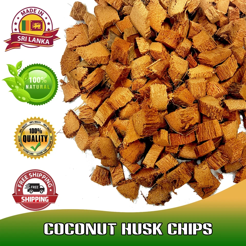 Coconut Husk chips 100% Natural clean Organic Fiber Coconut Coir Chips Pree Ship - Image 1 of 4