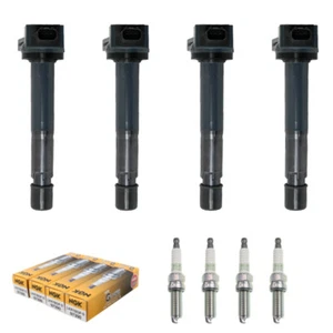 New Set of 4 Ignition Coil & NGK Spark Plug for 2009-2014 Acura TSX 2.4L L4 - Foto 1 di 11