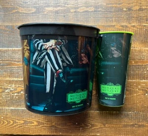 Beetlejuice Beetlejuice 2024 Kunststoff Popcorn Eimer + Gratis Becher - Bild 1 von 9