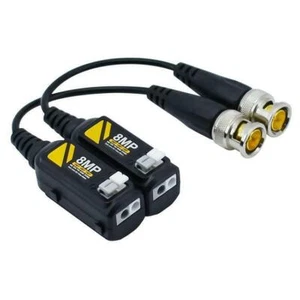 For TVI AHD HD-CVI Twisted CCTV IP Camera 1 Pair Video Balun HD BNC Transmitter - Picture 1 of 4