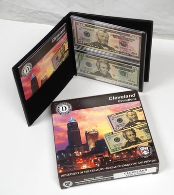 SERIES 2004 CLEVELAND EVOLUTIONS SET, MATCHING $20 & $50 SERIAL NUMBERS - Image 1 of 4