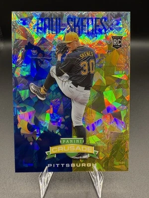 2024 Panini Crusade - Crusade Paul Skenes #84 Blue Cracked Ice Prizm (RC) - Image 1 of 4