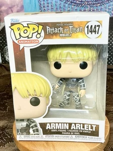 Funko Pop Vinyl Attack on Titan  Armin Arlelt #1447 Ages 3+ Rough Box (1) - Picture 1 of 4