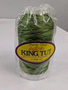King Tut Superior Threads Cotton Quilting Thread 2000 yds 40wt 3ply #988 Oasis - Picture 1 of 3