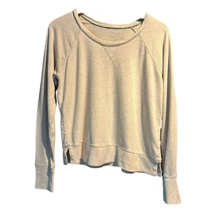 Athleta Sweatshirt Rundhals haferflockenfarben weich Loungewear Strick bequem ganzjährig - Bild 1 von 7