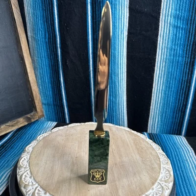 "Abrecartas de mármol Pakistán hecho en Italia vintage 8 1/2""" Foto 1 de 4