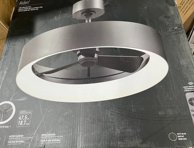 Artika Aiden 24 in. Indoor Black 8 CCT Integrated LED Ceiling Fan with Remote - Image 1 of 2