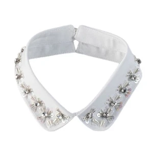 Simple False Collar Sparkling Beads Detachable Collar for Office Women Daily Use - Picture 1 of 8