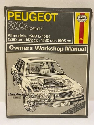 Peugeot 305 - 1978-1984 - Haynes Workshop Manual - Image 1 of 3