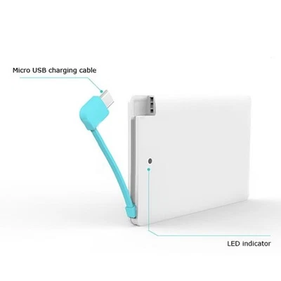 Power Bank 2600 mAh Carica Batteria Esterna Portatile - Immagine 1 di 4
