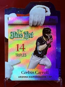 2025 Topps Holiday Corbin Carroll #MNL-9 Making The Nice List Diamondbacks - Picture 1 of 2