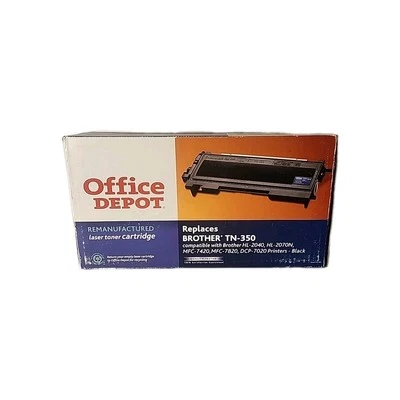 Cartucho de tóner láser marca Office Depot reemplaza Brother TN 350 Foto 1 de 4