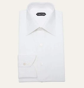 Tom Ford Hombre Blanco 100% Algodón Abotonado - Imagen 1 de 3