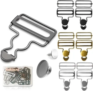 6pcs overall buckles replacement,3 Colors Metal A-nickel, Bronze, Gun Black  - Picture 1 of 8