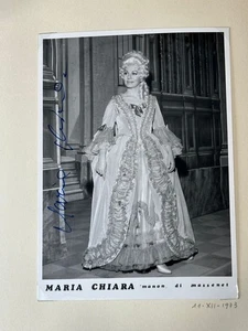 theatre photo ACTRESS MARIA CHIARA MASSENET 1973 with autograph! - Picture 1 of 1