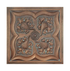 Faux tin vintage Ceiling tiles decor wall panels PL64 Weather copper 10pcs/lot - Picture 1 of 21