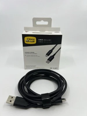 OtterBox USB-A to USB-C Cable, 2M - Black - Image 1 of 3