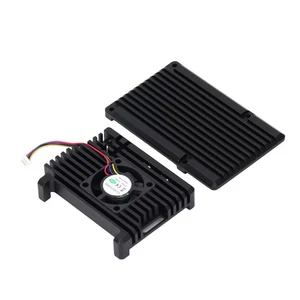 Heatsink Case With PWM Temperature Control Cooling Fan Heatsink Armor Case F NEW - Zdjęcie 1 z 12