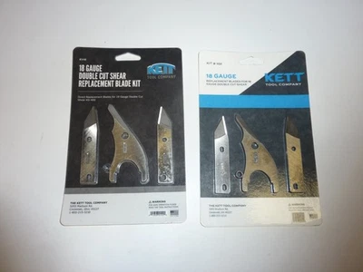 Kit de repuesto de cuchilla de cizalla calibre 18 Kett 102 ORIGINAL hecho en EE. UU. Foto 1 de 4