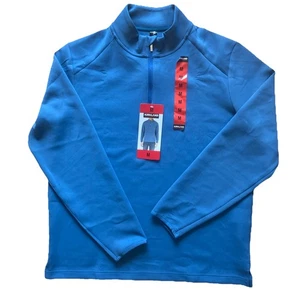 Kirkland Signature Herren Half Zip feuchtigkeitsableitend, 4 Wege Stretch blau Gr. M - Bild 1 von 5