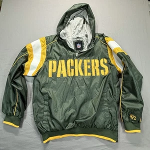 NFL Green Bay Packers 1/4 Zip Jacket Hooded Men’s Size Large - Bild 1 von 12