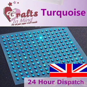 Gemme Diamante Strass Turchese 195 x 3 mm | Tondo - Foto 1 di 1