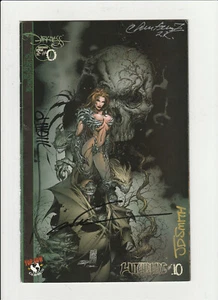 Witchblade 10 B FN+ Signed 4X COA Variant 1st Appearance Darkness #0 Key  Image - Picture 1 of 3