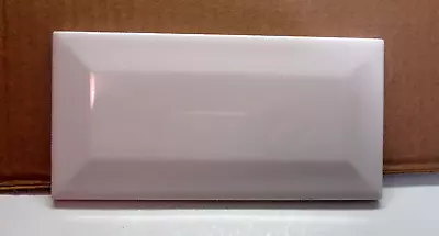 1 Wall Tile American Olean Beveled 744704499165 USA White Ceramic 6 X 3" Subway - Image 1 of 4