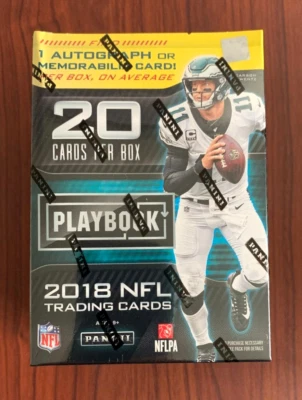 2018 Panini PLAYBOOK Football Trading Cards Blaster Box - Sealed 1 AUTO or Mem - Image 1 of 4
