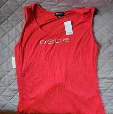 Camiseta sin mangas recortada con logo Bebe Foto 1 de 4