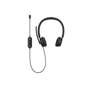 Microsoft Modern I6N-00009 USB Type-C Wired On-Ear Headset - Black - Afbeelding 1 van 5