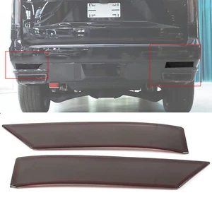 Rear Reflectors Bumper Brake Light Smoked Decor For 2021-2024 Cadillac Escalade - Picture 1 of 14